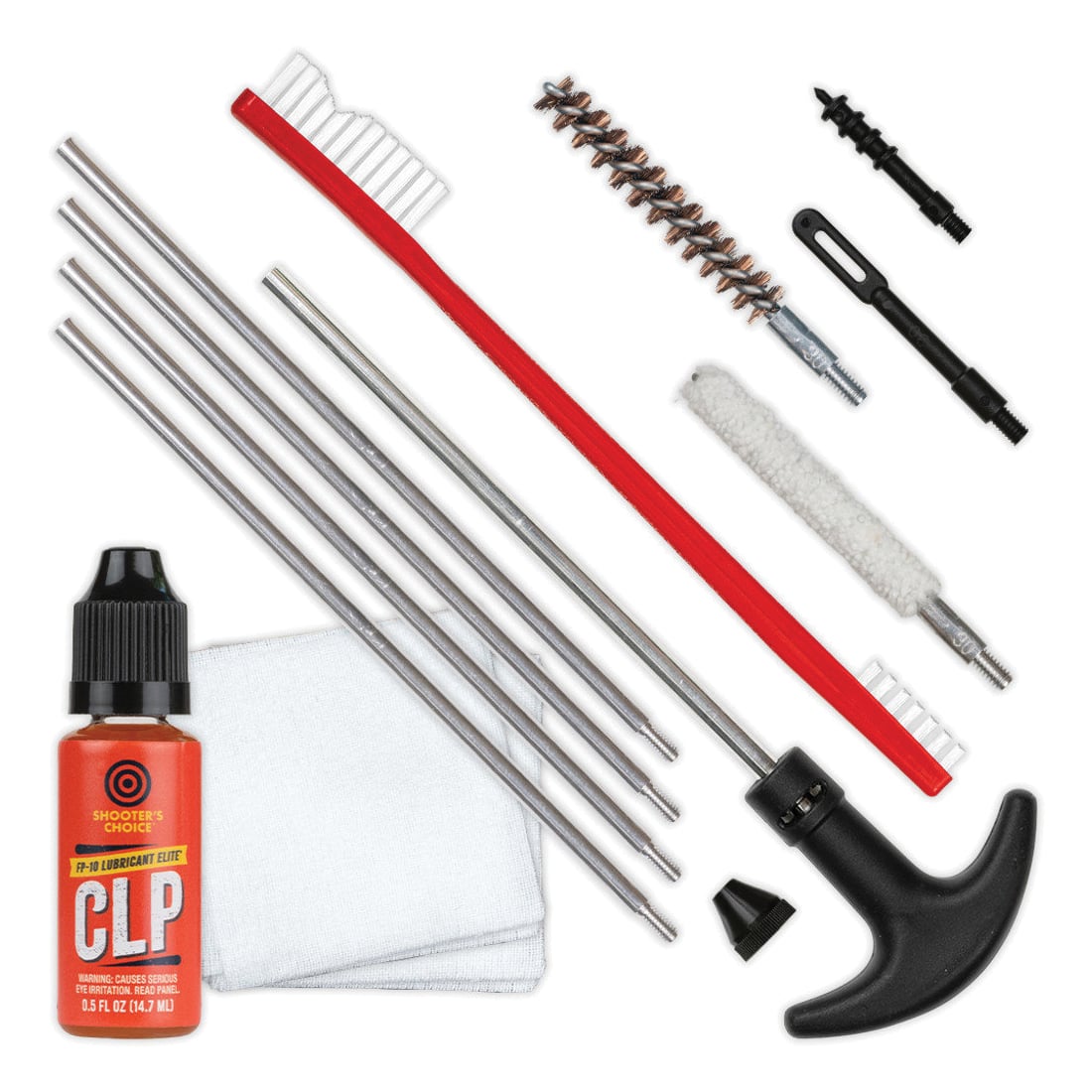 Shooter's Choice .30 Cal/.300 Win Mag/7.62mm Rifle Cleaning Kit