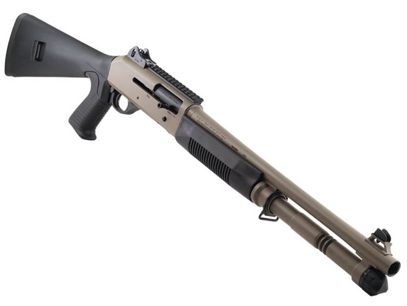 Benelli M4 Tacitcal 18.5 12ga 3" Chamber Pistol Grip Shotgun, FDE - 11779