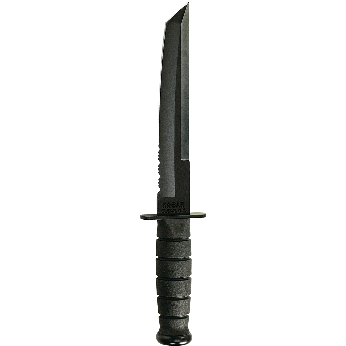 KA-BAR Tanto Half-Serrated Fixed Knife Tanto, Black