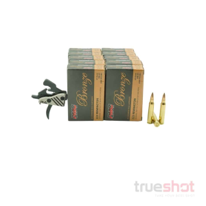 BUNDLE DEAL: Rise Blitz Curved/Flat Ultra Performance Drop in AR-15 Trigger and 200 Rounds of Ammo - PMC 223 55 Grain
