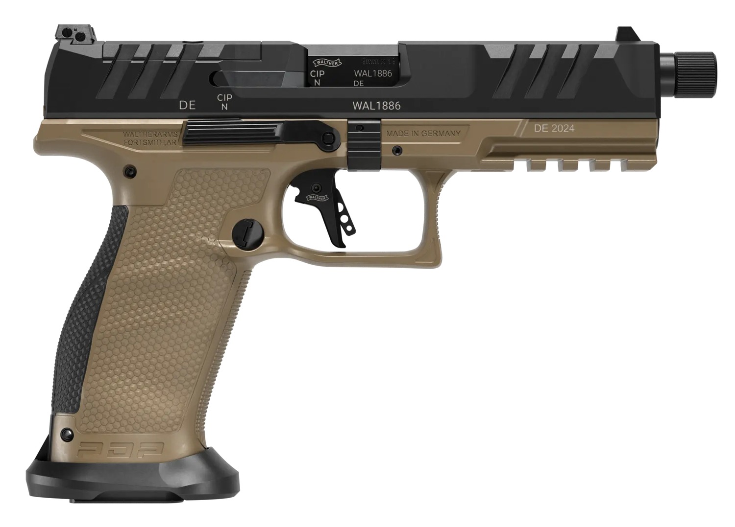 Walther PDP 9MM 5.1 Full Pro SD FDE 10R Handgun