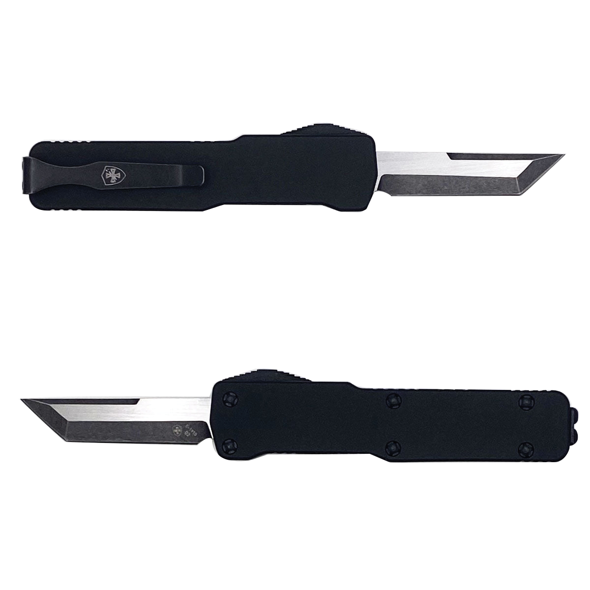 Templar Knife Premium Lightweight CALI Legal OTF Knife Tanto, Black Anodized - CABR221