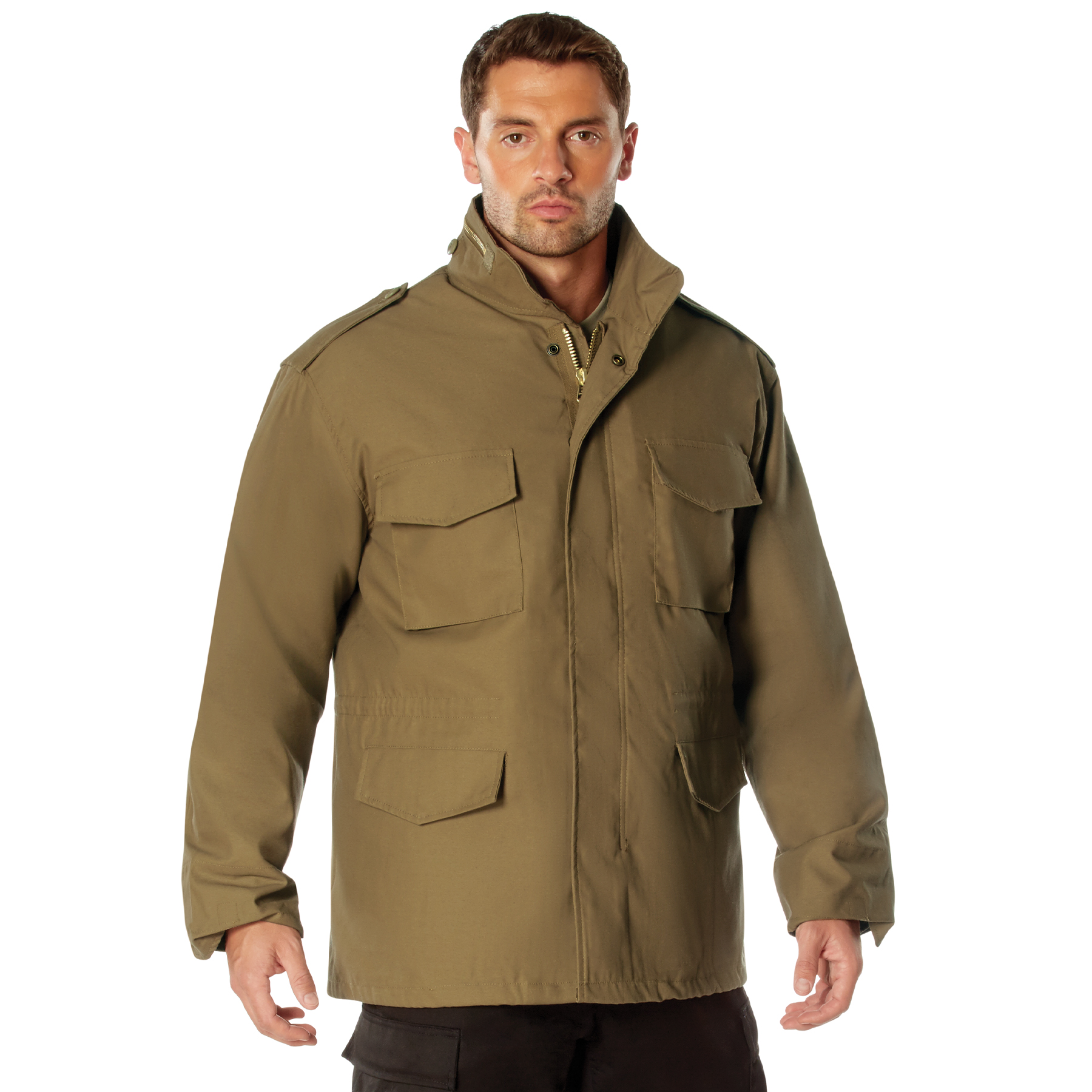 Rothco M-65 Field Jacket - Coyote Brown, Large