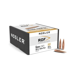 Nosler RDF Match Rifle Bullets 6mm .243" 105 gr HPBT 100/ct
