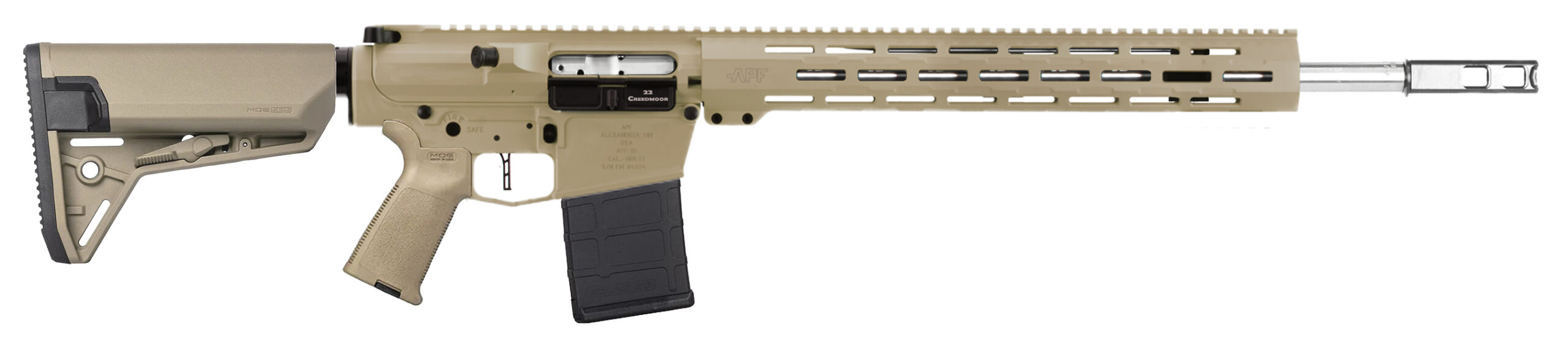 APF DMR 2.0 22 Creedmoor FDE Rifle with MLOK