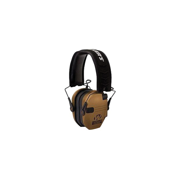 Walker Digital Polymer Electronic Earmuff Adult/23 dB, Battle Brown/Black - GWP-RSEM-BB