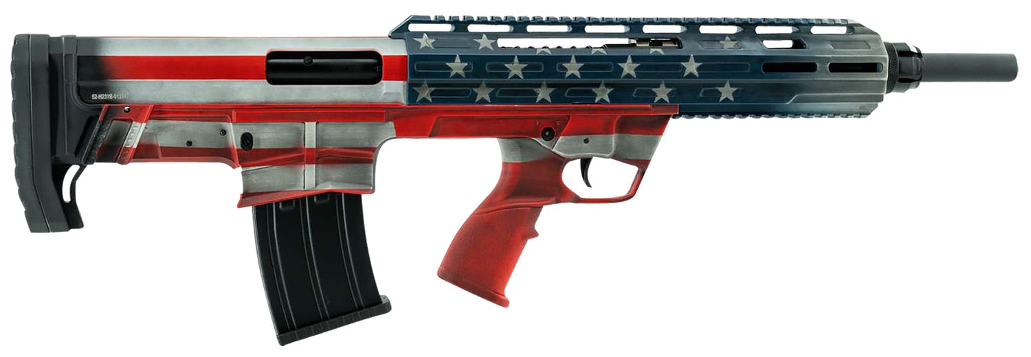 SDS Imports Tokarev TBP 12 AF Shotgun 12 ga 3″ Chamber 5rd Magazine 18.5″ Barrel American Flag - No Credit Card Fees - Low, flat rate shipping