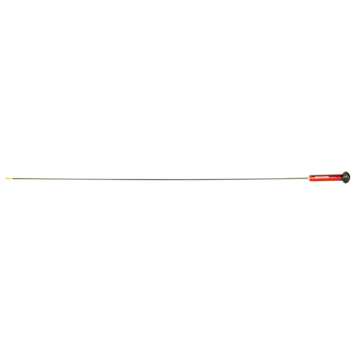 Birchwood Casey Premium Carbon .22 Cal/.264 Cal 44" 1-Piece Cleaning Rod, Black/Red