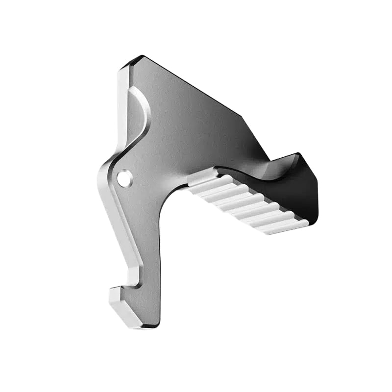 Rise Armament Extended Charging Handle Latch, Silver - Durable and Reliable - RA212GISLVR