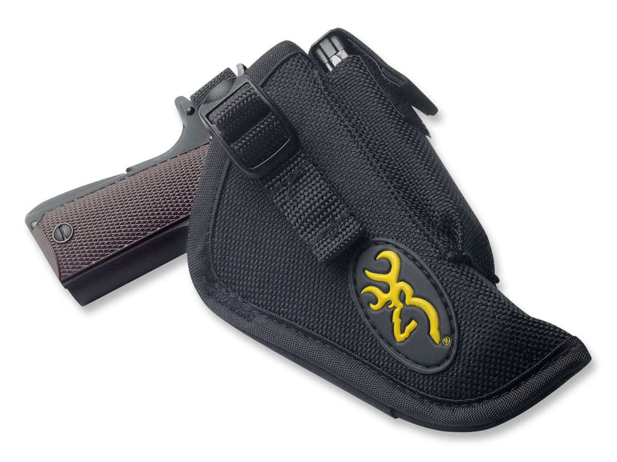Browning Right Hand Holster w/ Magazine Pouch for 1911-22, 380 Pistols, Textured Black - 12903012