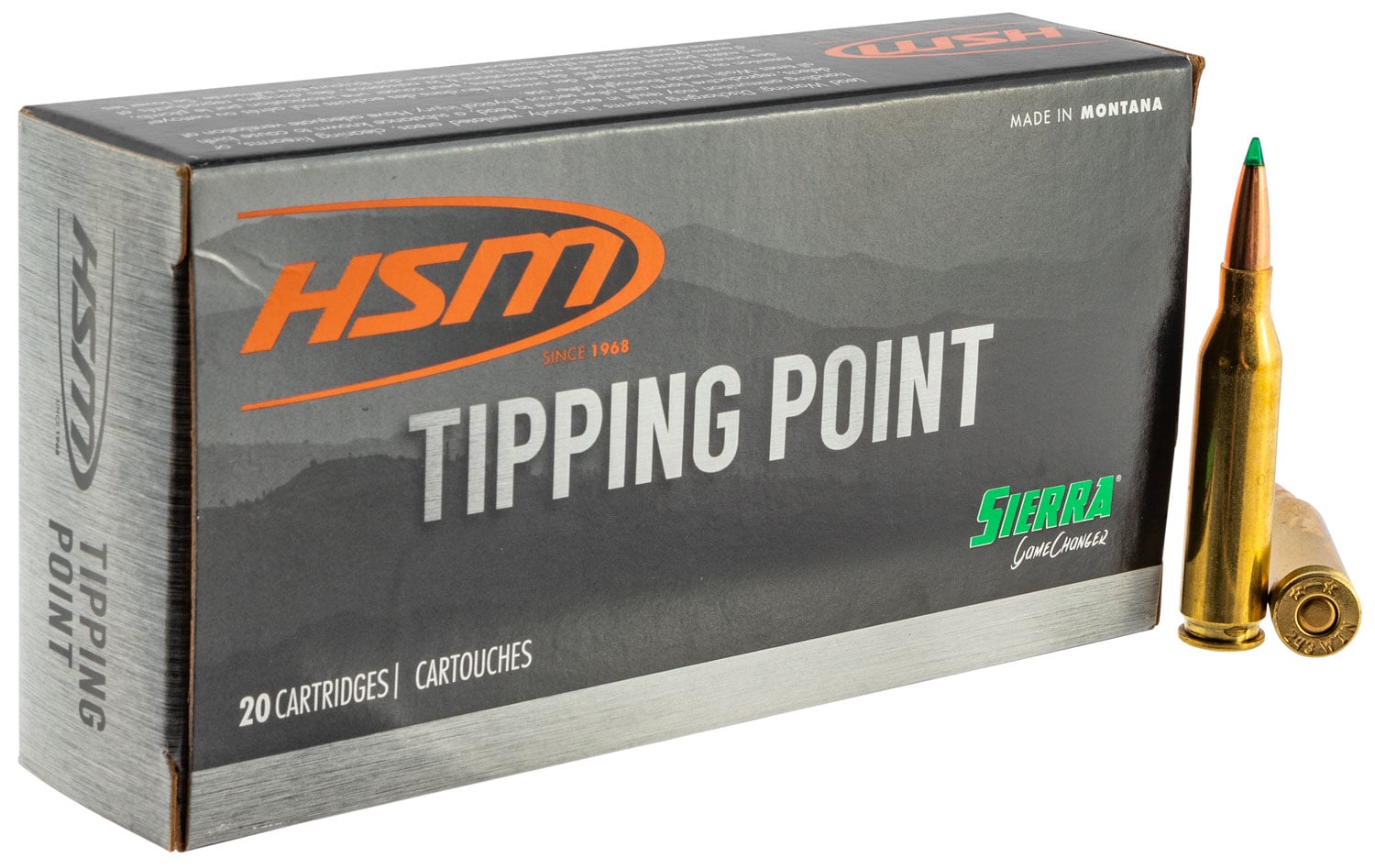 HSM Ammunition Tipping Point 90 gr Sierra GameChanger .243 Win Ammo, 20/box - HSM-243-21-N