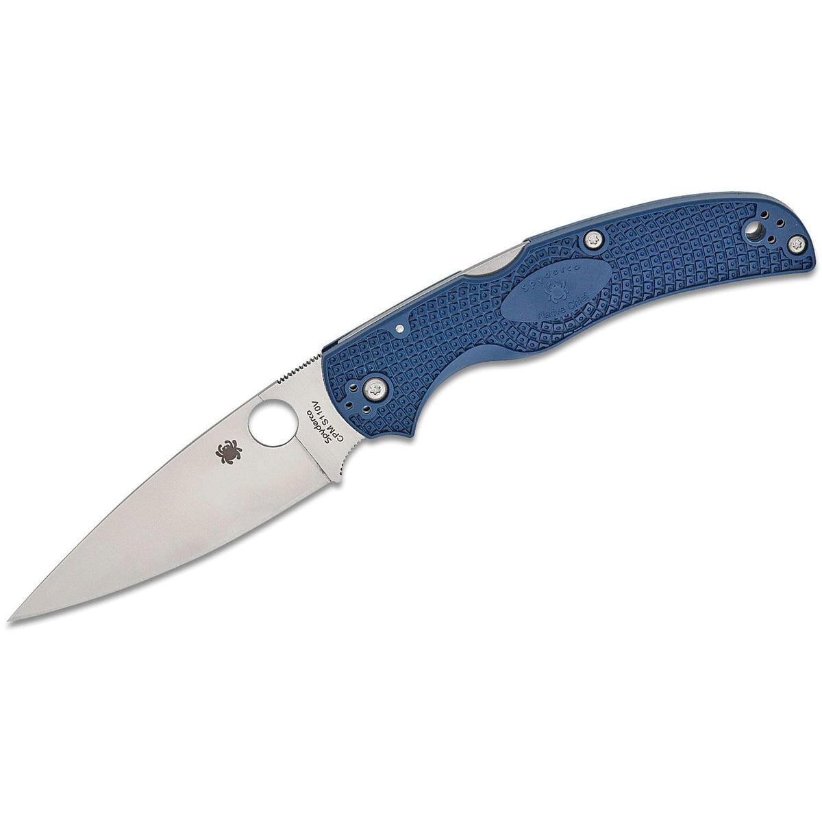 Spyderco Native Chief Lightweight Folding Knife Drop Point, Dark Blue