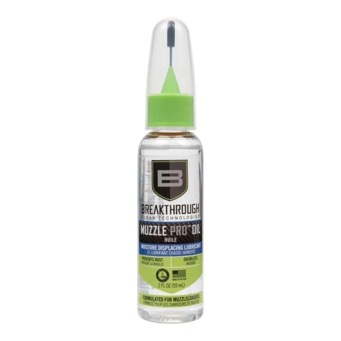Breakthrough Clean 1.25" x 1.25" x 5.75" Muzzle Pro Oil, 2 oz Bottle Clear - BT-MZO-2OZ-NTA