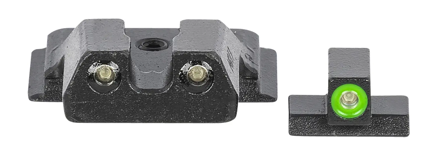 Meprolight USA 417703111 Hyper-Bright Green Tritium Green Outline Front Sight-Green Tritium Black Outline Rear Smith Wesson M Shield