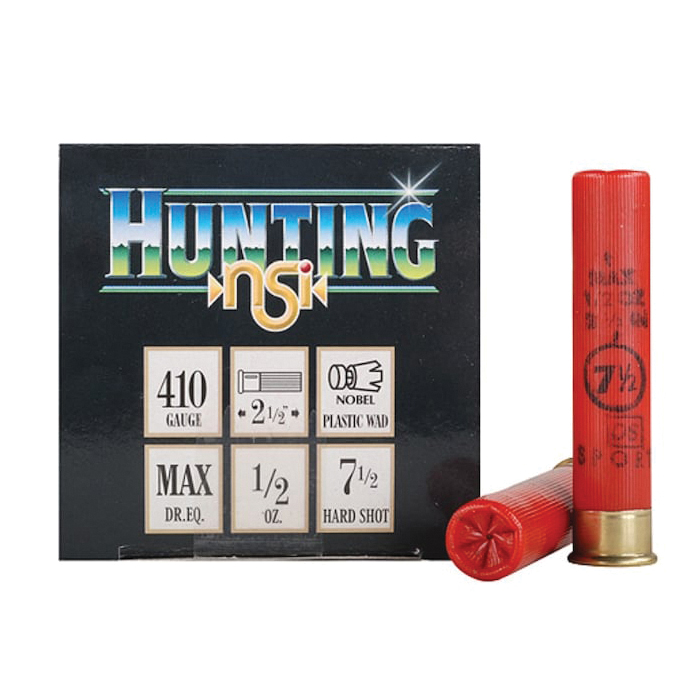 Nobel Sport Hunting Loads .410 Gauge 2-1/2" #7.5 1/2 Ounce 25rds