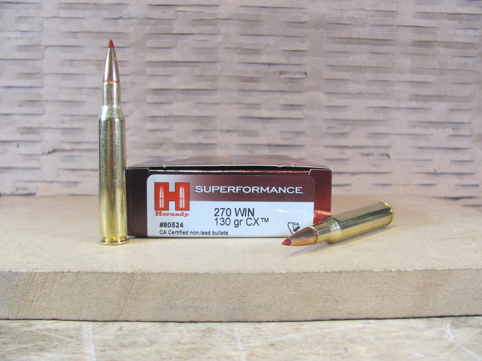 20 Round Box – 270 Win 130 Grain CX Hornady Superformance Ammo – 80524