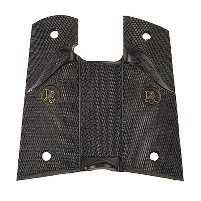 Pachmayr Double Diamond Checkered Signature Grip for 1911 Commander, Black - GM_G
