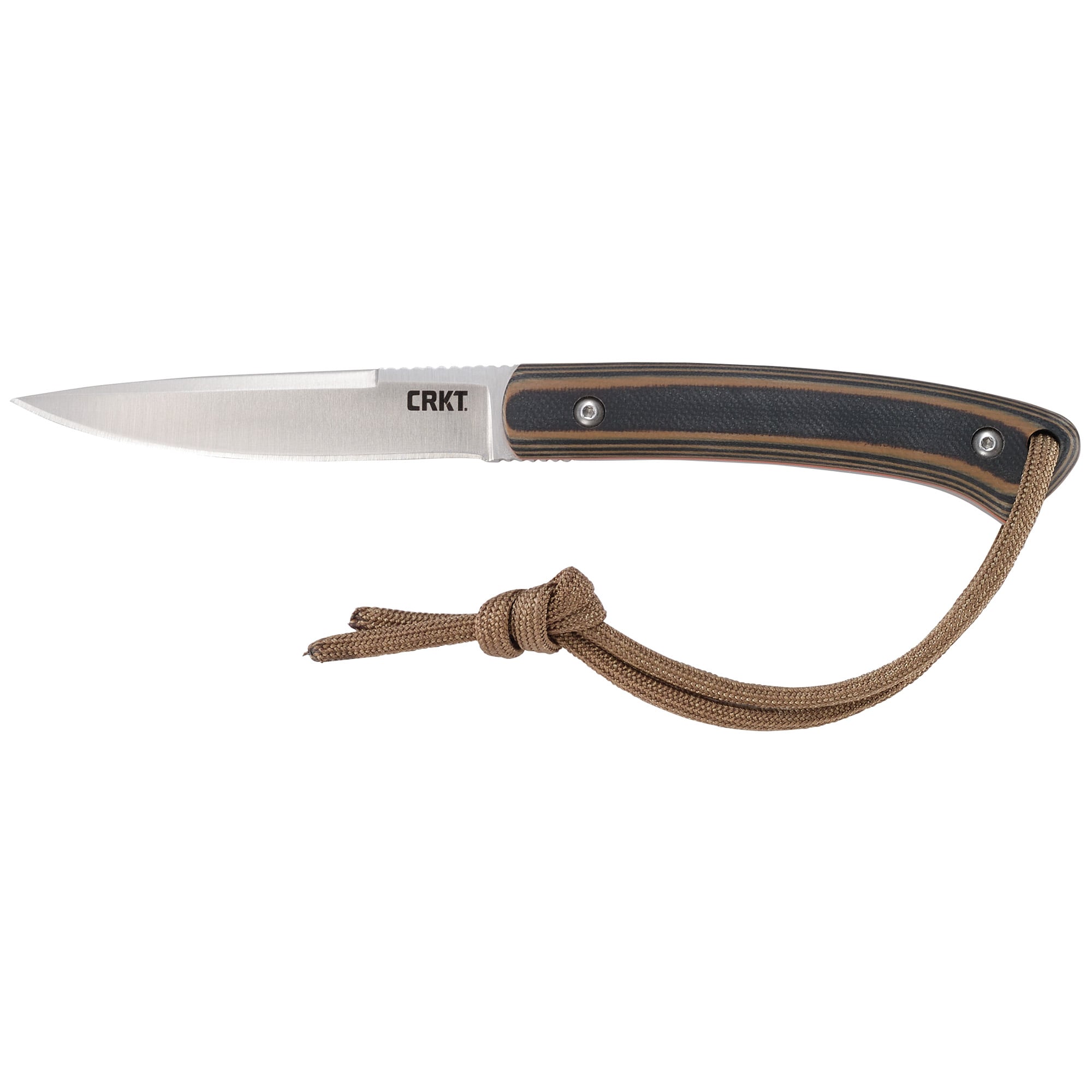 CRKT BIWA Silver Plain 3.02" 2382 Satin 8Cr13MoV
