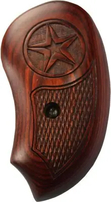 BOND ARMS GRIP EXTENDED LAM. - ROSEWOOD/GREY W/LASER STAR
