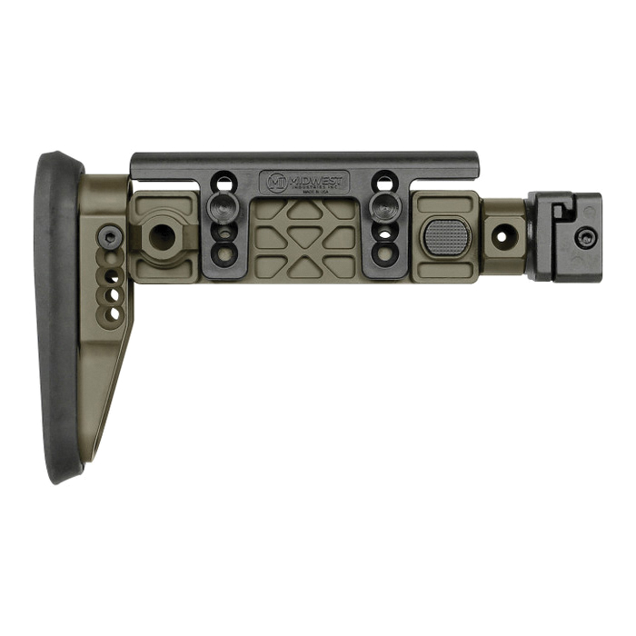 Midwest Industries AK Alpha Folding Stock, OD Green