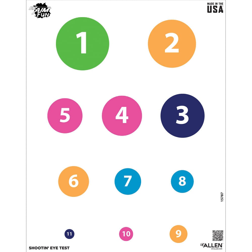 EZ Aim Fun Shooting Eye Test Shooting Target
