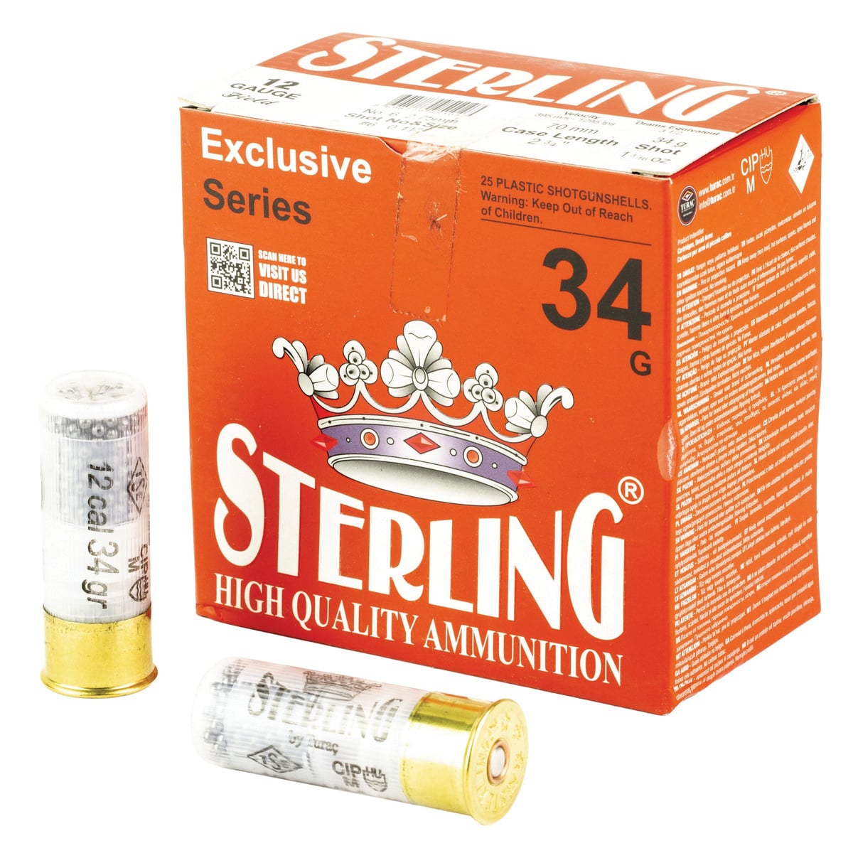 STERLING EXCLSV 12GA 2.75″ #6 25/250 - No Credit Card Fees - Low, flat rate shipping