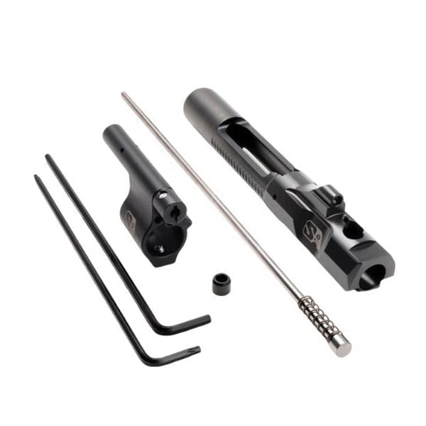 Superlative Arms Mid-Length Piston System w/Solid Set Screw Gas Block 0.625" x 1", Black