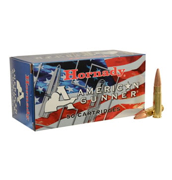 HORNADY AMERICAN GUNNER 300 BLACKOUT 125GR HP 50RD BX 500RD CASE - No Credit Card Fees - Low, flat rate shipping