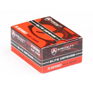 Atlanta-Arms Specialty Cartridge Elite Defense Handgun Ammunition .45 Auto 185gr JHP 975 fps 20/ct