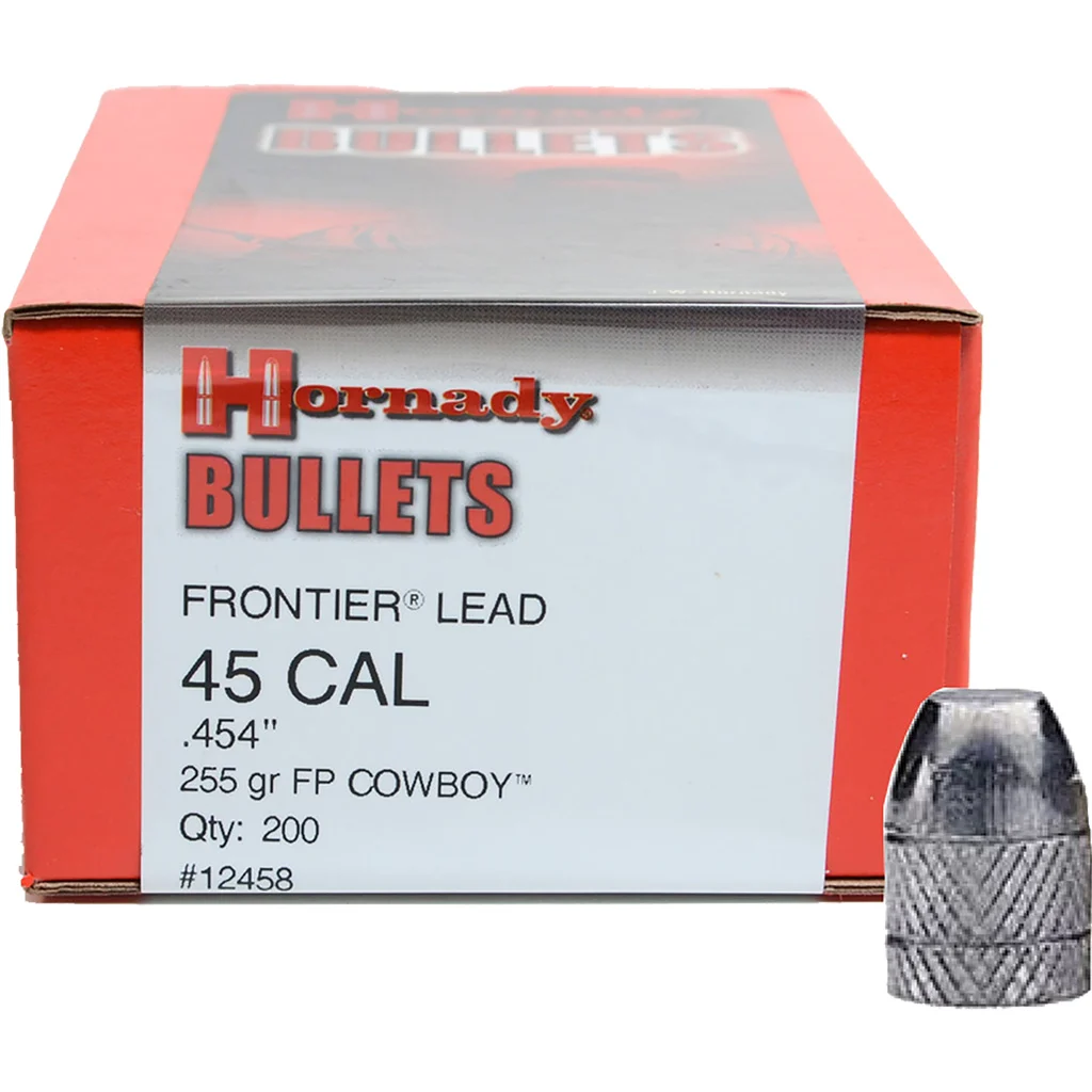 Hornady Frontier Lead Pistol Bullets 45 cal. .454 255 gr. FP Cowboy