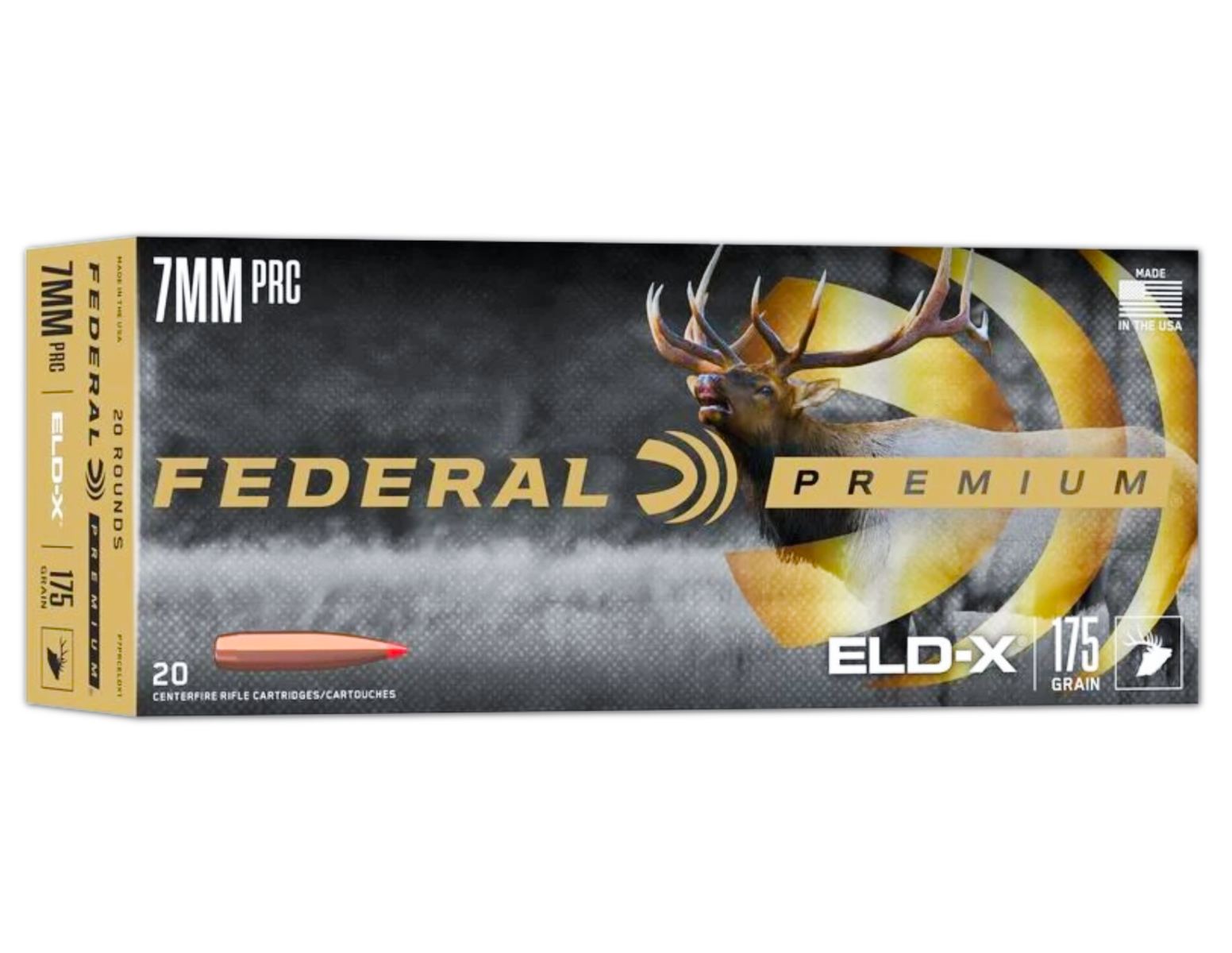 Federal Premium 7mm PRC 175 gr Ammo ELD-X - 20rds - P7PRCELDX1