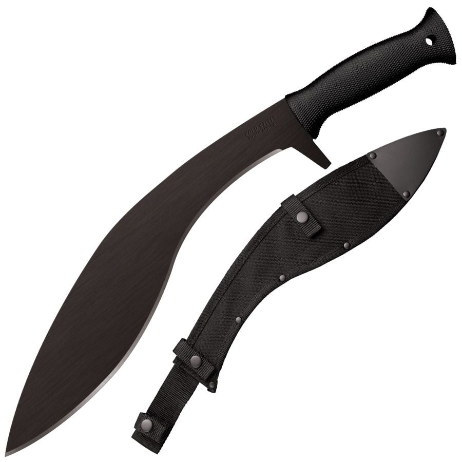 Cold Steel Kukri Plus Machete Black - for Outdoor and Tactical Use - CS-97KMPS