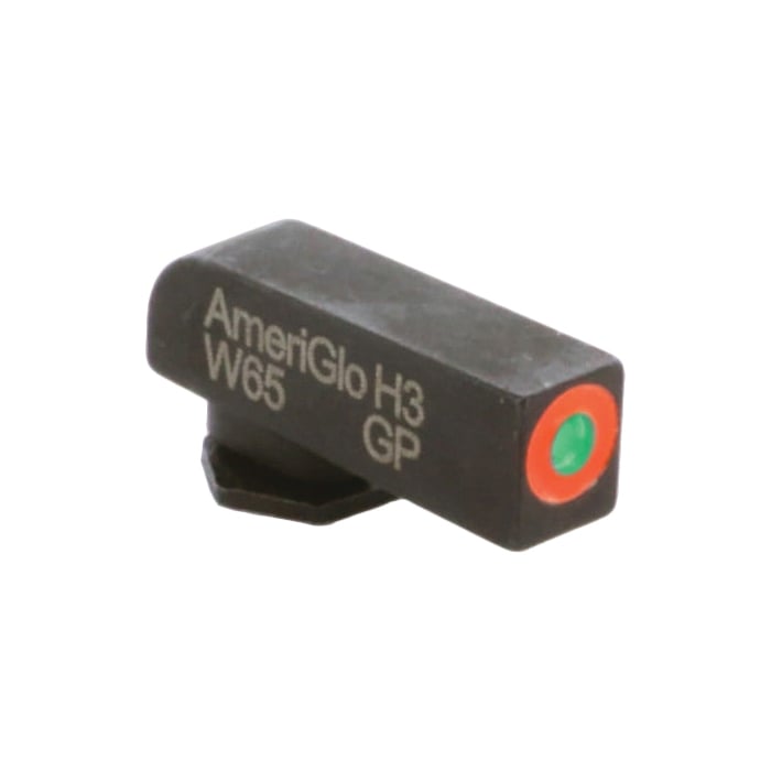 Ameriglo Pro-Glo Tritium Round Sight Front, Green/Orange