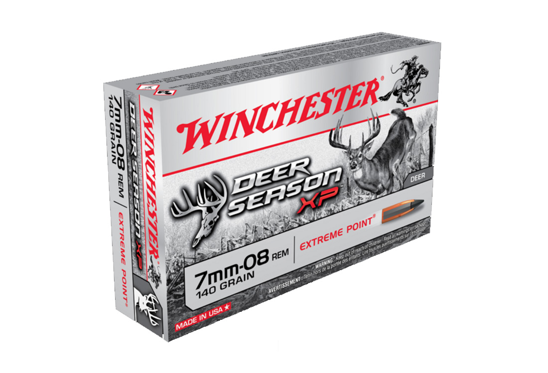 Winchester 7mm-08 Rem 140gr Deer Season XP Ammunition, 20 Round Box - X708DS