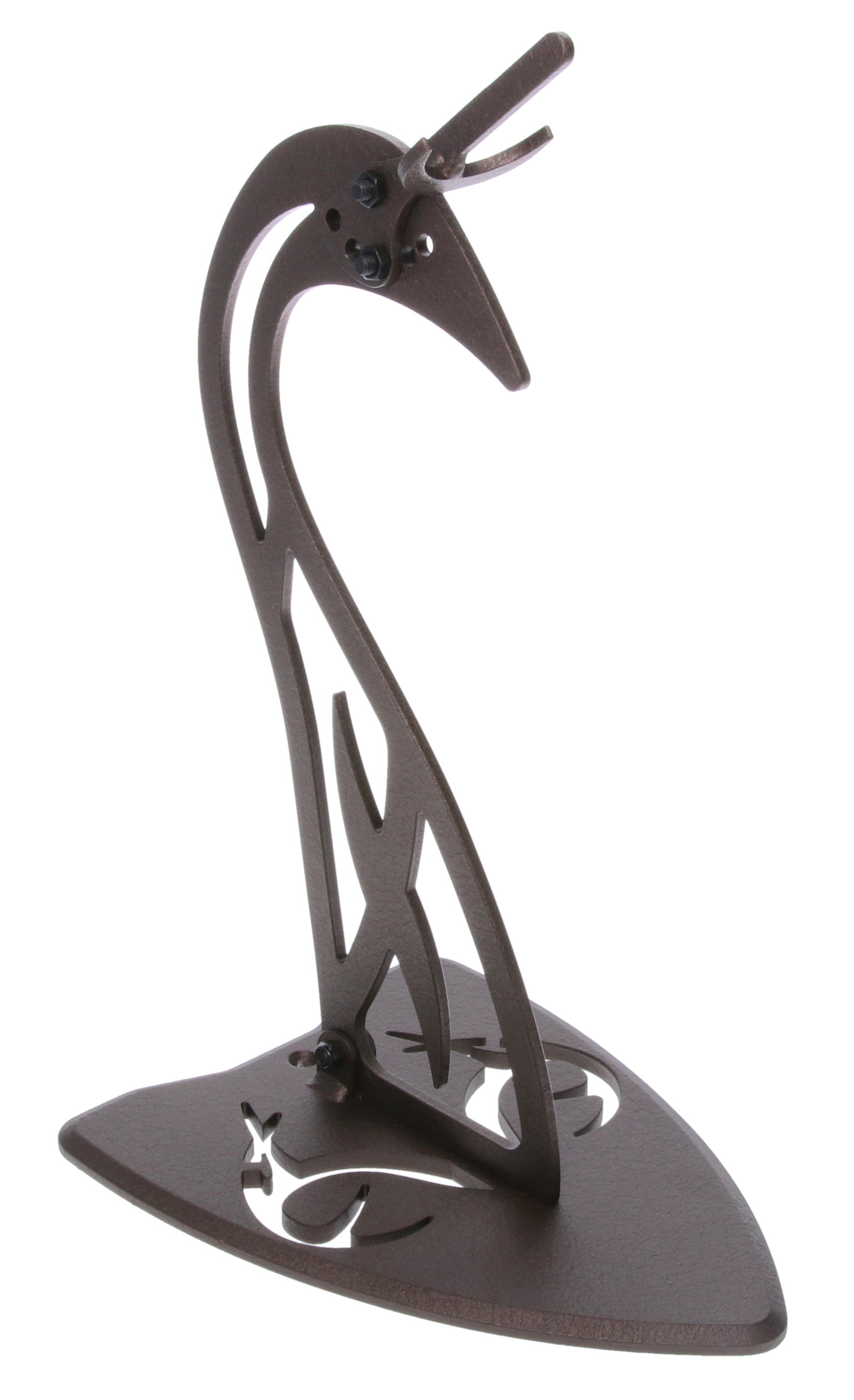 Brown Steel Counter Top European Skull Mount