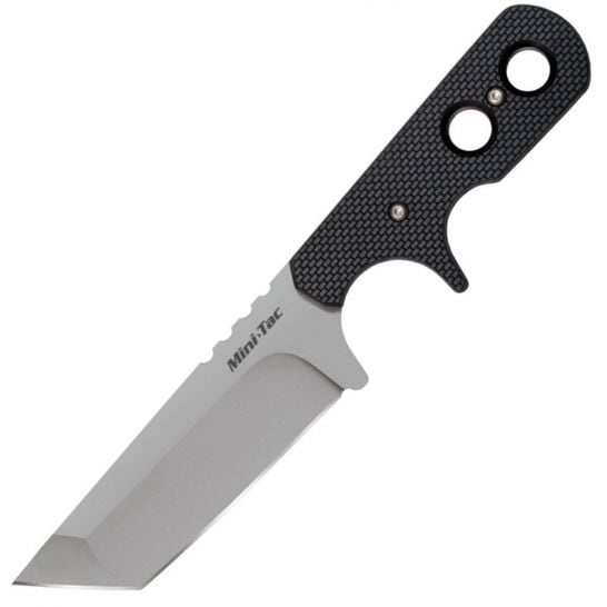 Cold Steel Mini Tac Tanto Fixed Knife, 3.75", Black - 49HTF