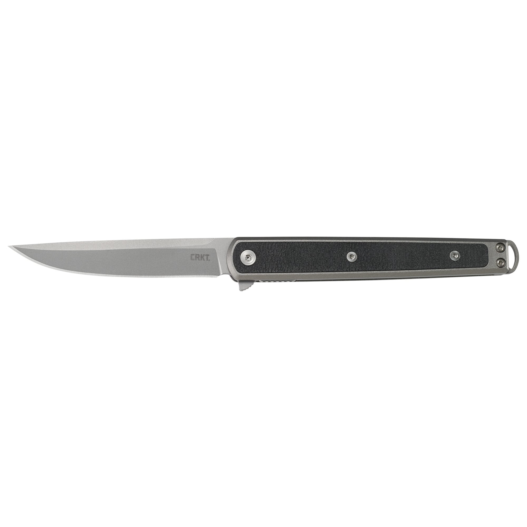 CRKT Seis Folding Knife Silver Plain 3.32" 7123 1.4116 Stainless Steel
