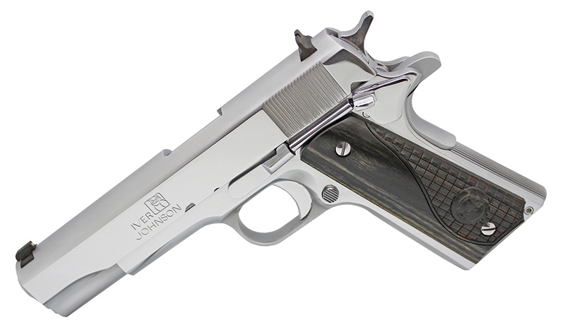 Iver Johnson 1911A1 45 ACP Pistol - Chrome Finish