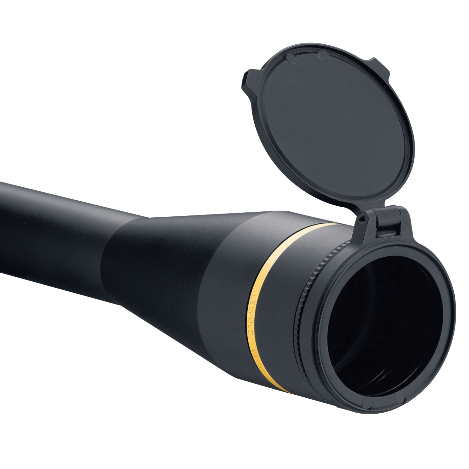 Leupold Alumina 6061 T6 Aluminum Flip-Back Lens Cover, 44mm Dia, Black - 117608