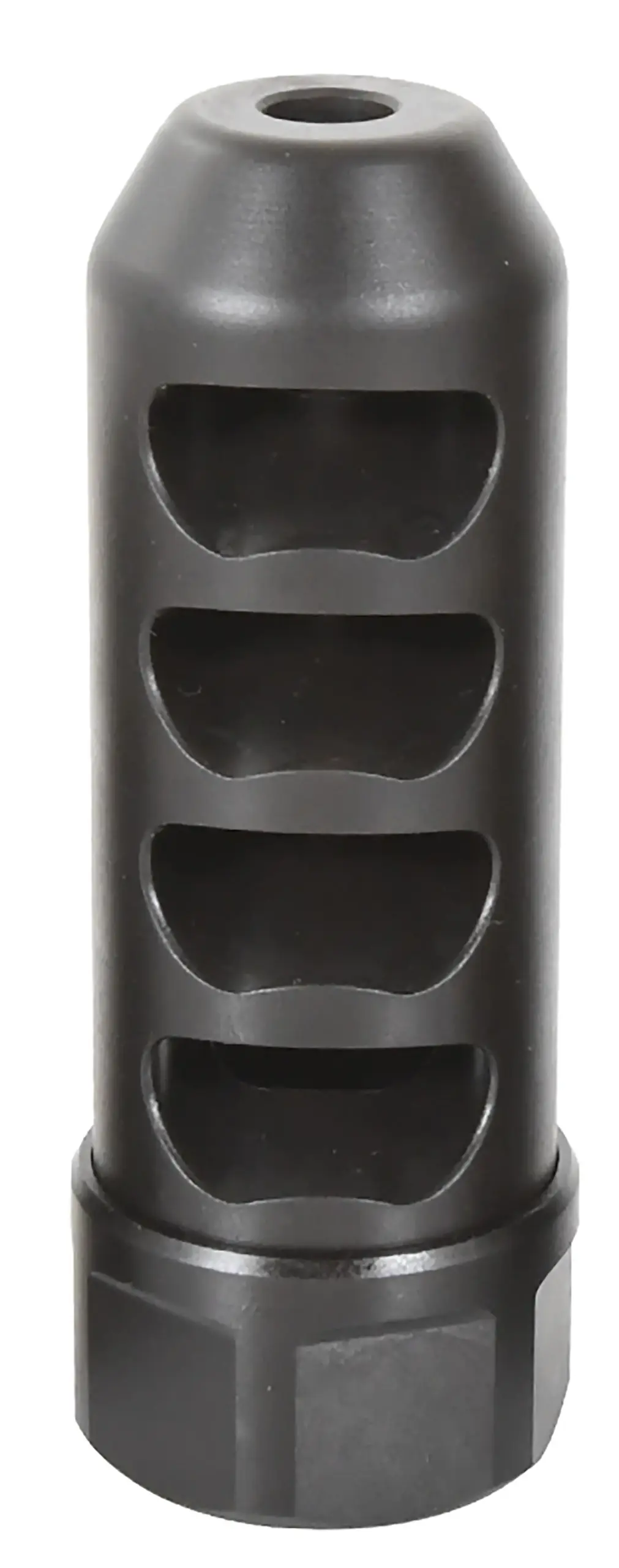 American Precision Arms G2F5838N Gen 2 Fat Bastard Self Timing Brake Black Nitride Stainless Steel with 5/8"-24 tpi Threads, 3.30" OAL 1.115" Diameter for 338 Cal Rifle