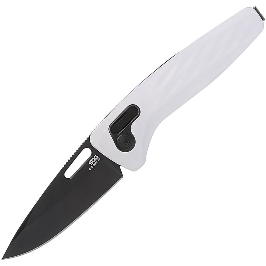 SOG Knives One-Zero XR Folding Knife Clip Point, White - SOG12-73-05-57