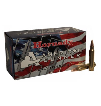 HORNADY AMERICAN GUNNER 223 REM 55GR HP 50RD BX 500RD CASE - No Credit Card Fees - Low, flat rate shipping