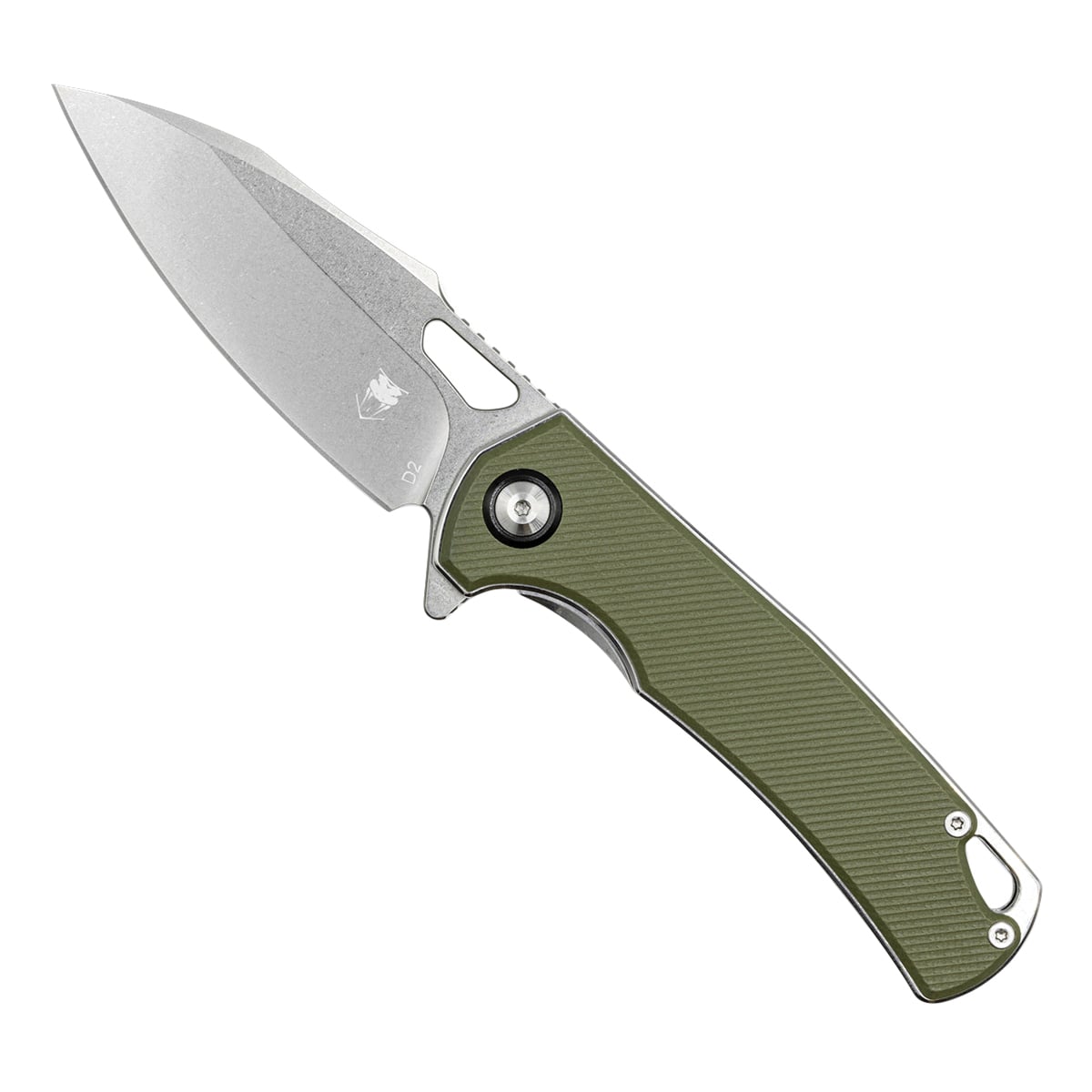 CobraTec Knives Wolverine Folding Knife Drop Point OD Green - Reliable Locking Mechanism, Perfect for Tactical and Outdoor Use - CTWOLVERINEGRN