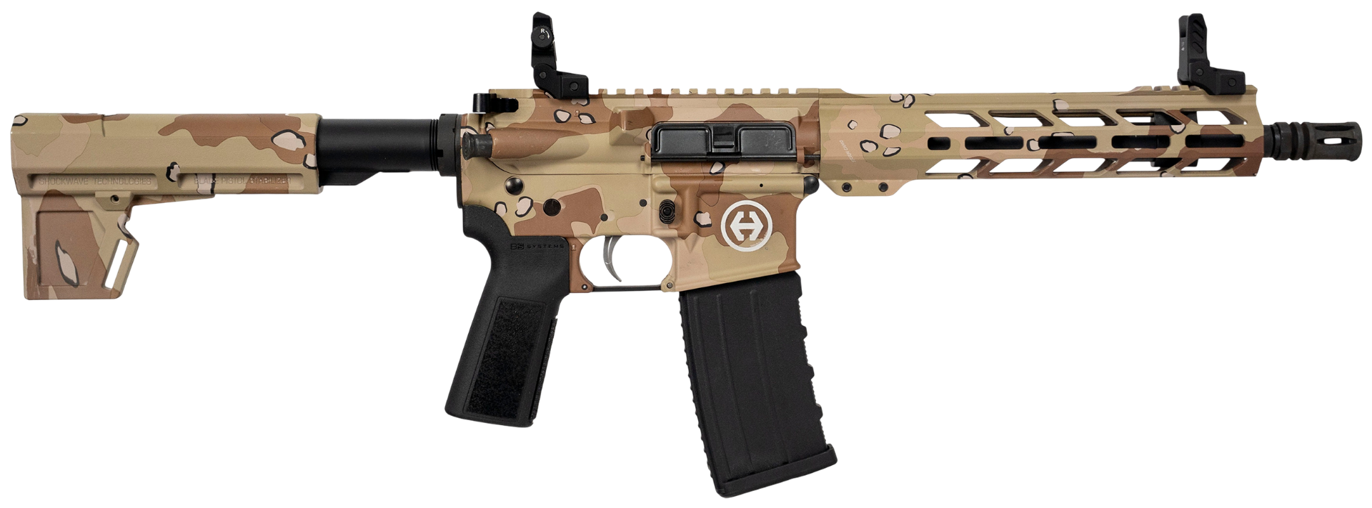 Hi-Point HP-15 5.56 NATO 10.5" Railed Pistol, Desert Storm Chocolate Chip Camo