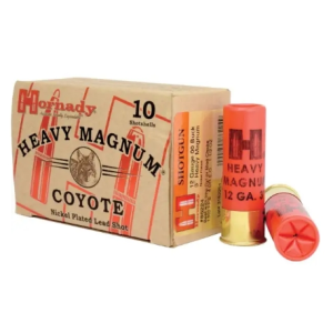 Hornady Heavy Magnum Coyote 12ga 3, 1-1/2 oz Nickel Plated 00-Buck, 10rd Box