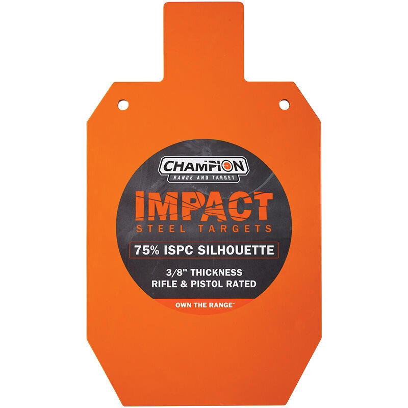 Champion Impact 75% IPSC Silhouette Target, Orange