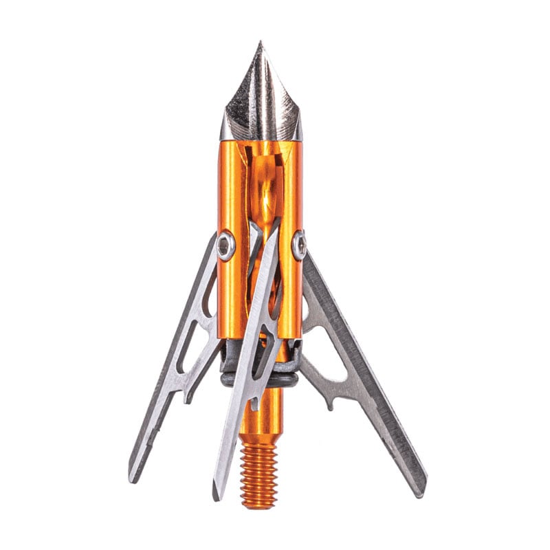 Rage 2.13"/100 gr 3-Blade Chisel Broadhead, Orange Pack of 3