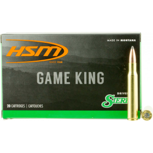 Hunting Shack HSM Game King 300 Remington Ultra Magnum 200gr Spitzer Boat Tail 20rd Brass