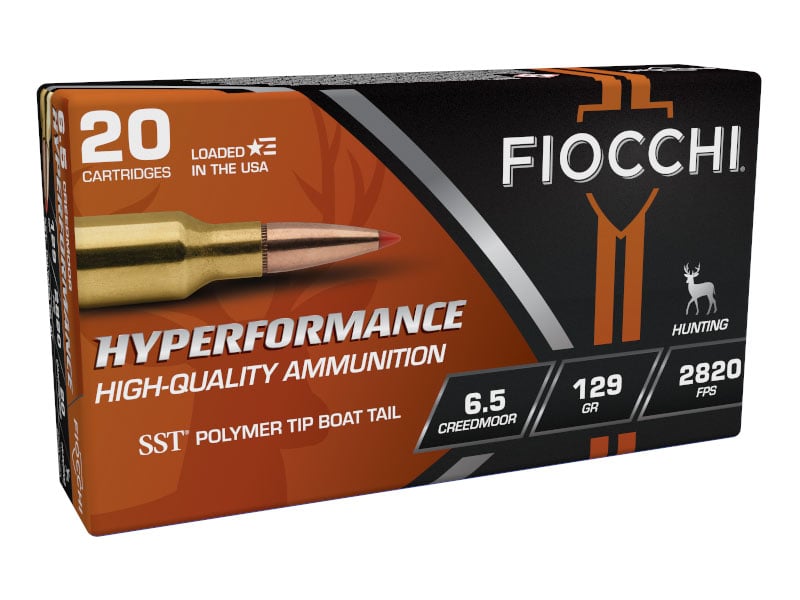 Fiocchi Hyperperformance 129 gr SST 6.5 Creedmoor Ammunition, 20 Rounds - 65CMHSA