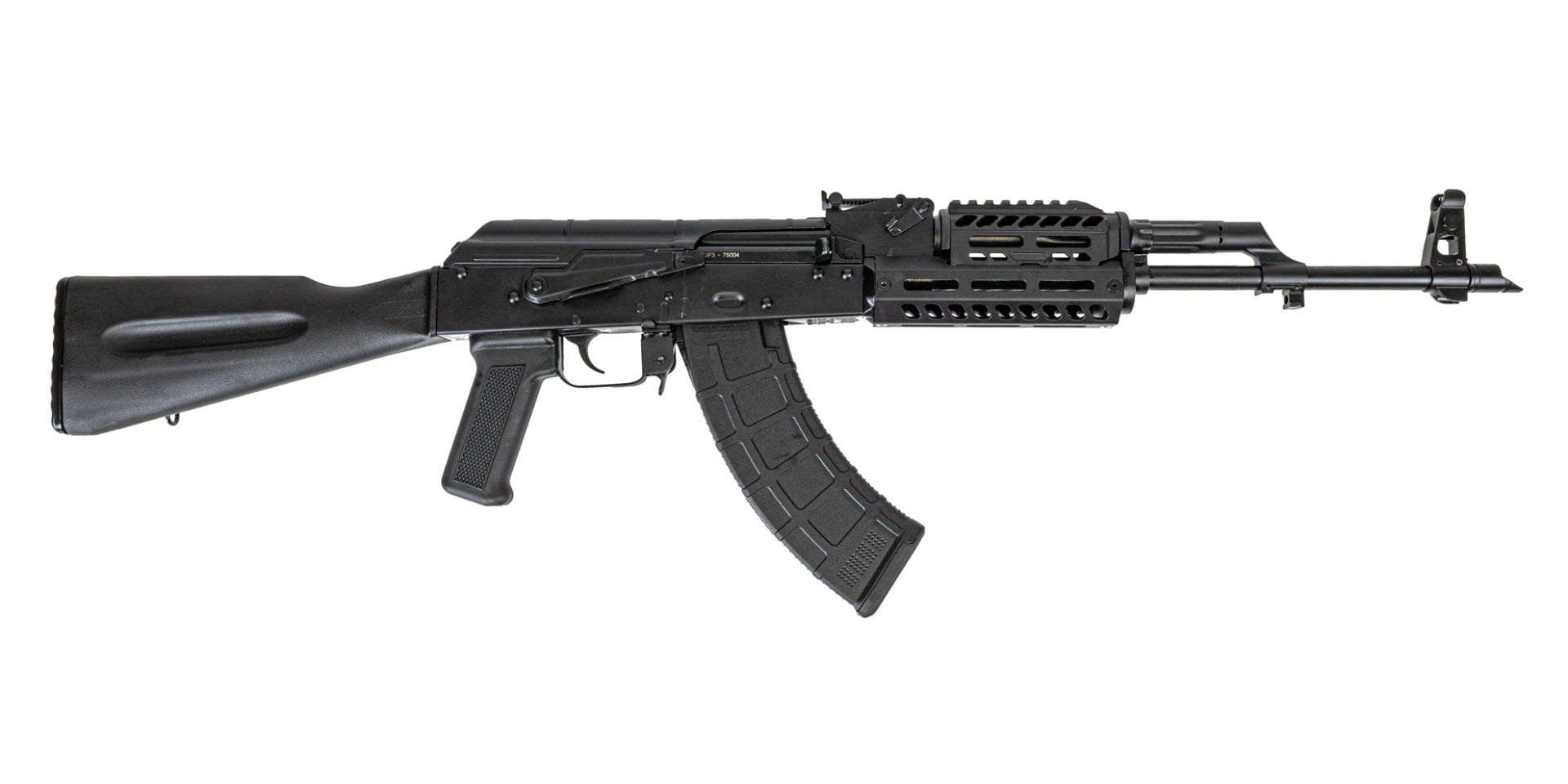 PSA AK-47 GF3 Classic Polymer Rifle with JL Billet Rail, Black
